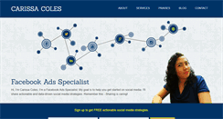 Desktop Screenshot of carissacoles.com