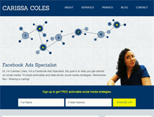 Tablet Screenshot of carissacoles.com